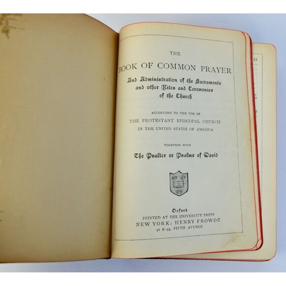 Common Prayer Hymnal 18921889 Protestant Episcopal Joined Books Antique - Picture 7 of 11